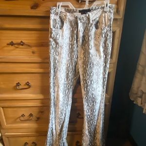 Snake skin pants. L & B size 14 Flare